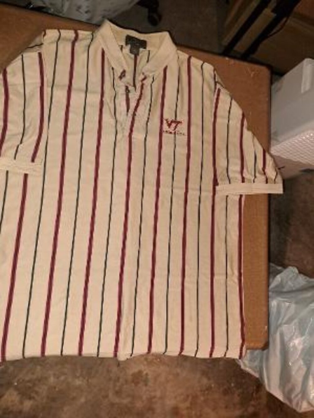 Men's Large Virginia Tech Golf Shirt - L - Antigua